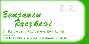 benjamin raczkevi business card